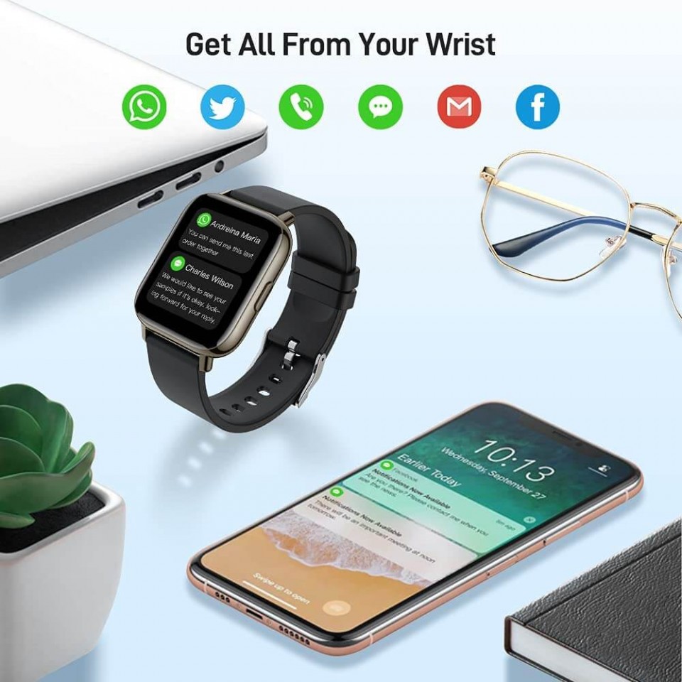 Glory Fit Smart Watches for Android and Iphone Phone 1 69 Touch Screen